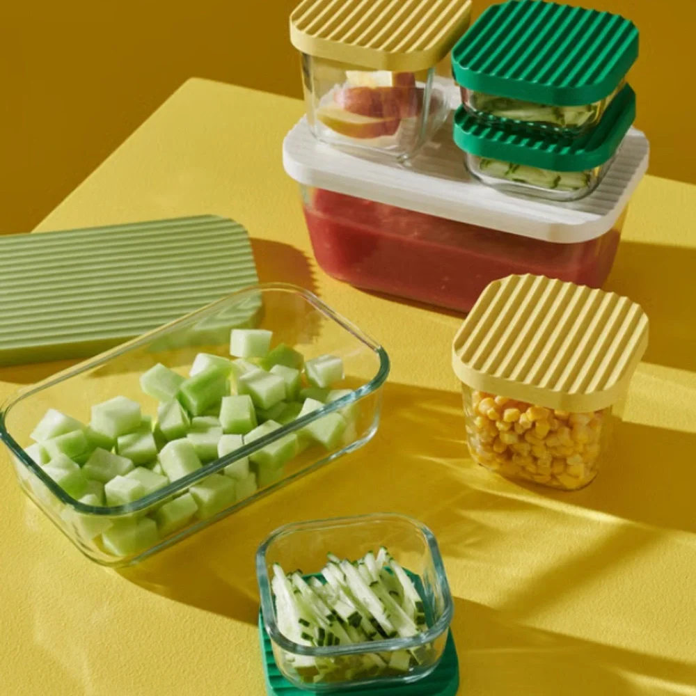 IKEA Food Storage Containers Set of 5 with Lids – Clear Multicolor Reusable